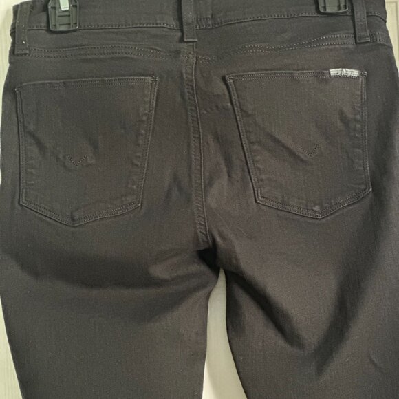 HUDSON Stretch Black Denim Krista Super Skinny Size 28 - Picture 4 of 4
